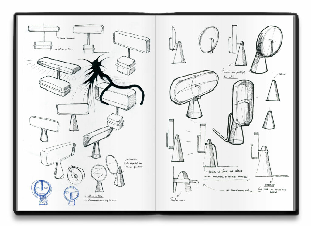 carnet de croquis du projet frontale