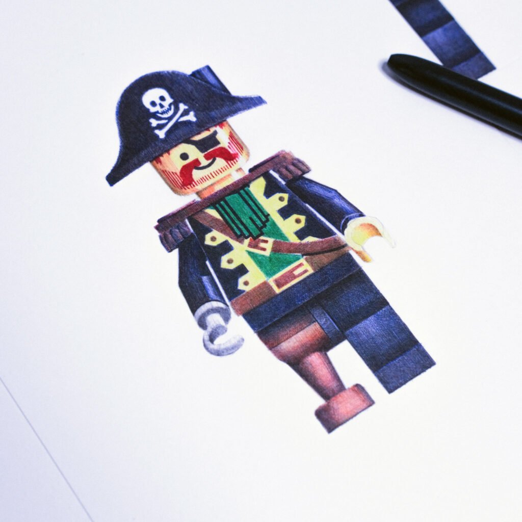 illustration lego barberouge – Image 2