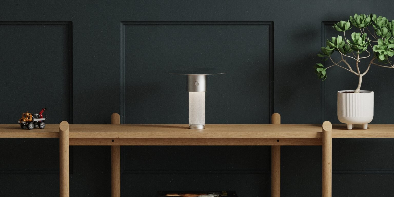 edwin, lampe solaire rechargeable 1 edwin est une lampe solaire rechargeable inspirée par edwin hubble et james edwin webb. La lampe est dans un intérieur contemporain et design.