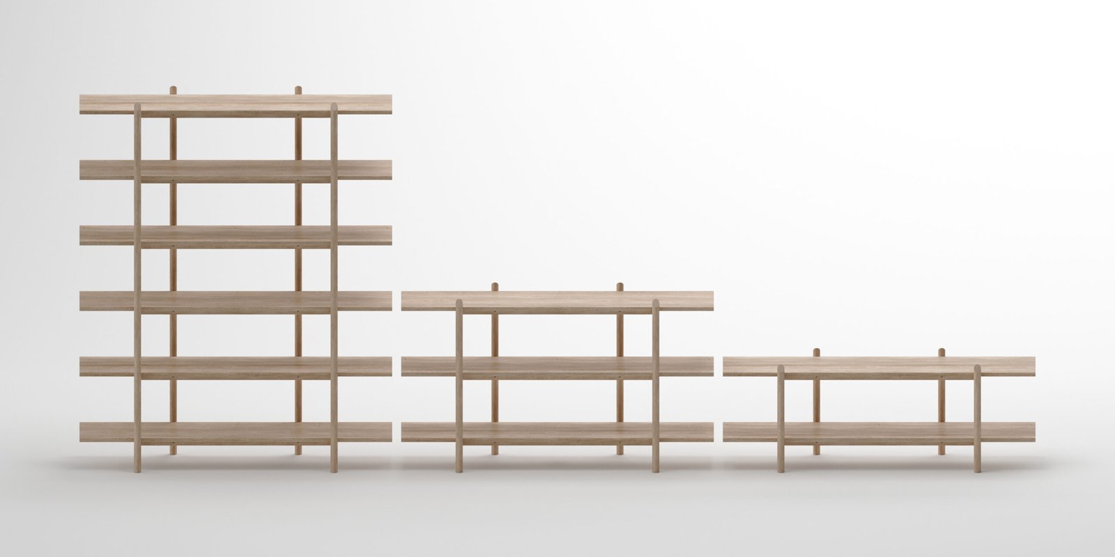 pilotis is composed by 3 different shelves.