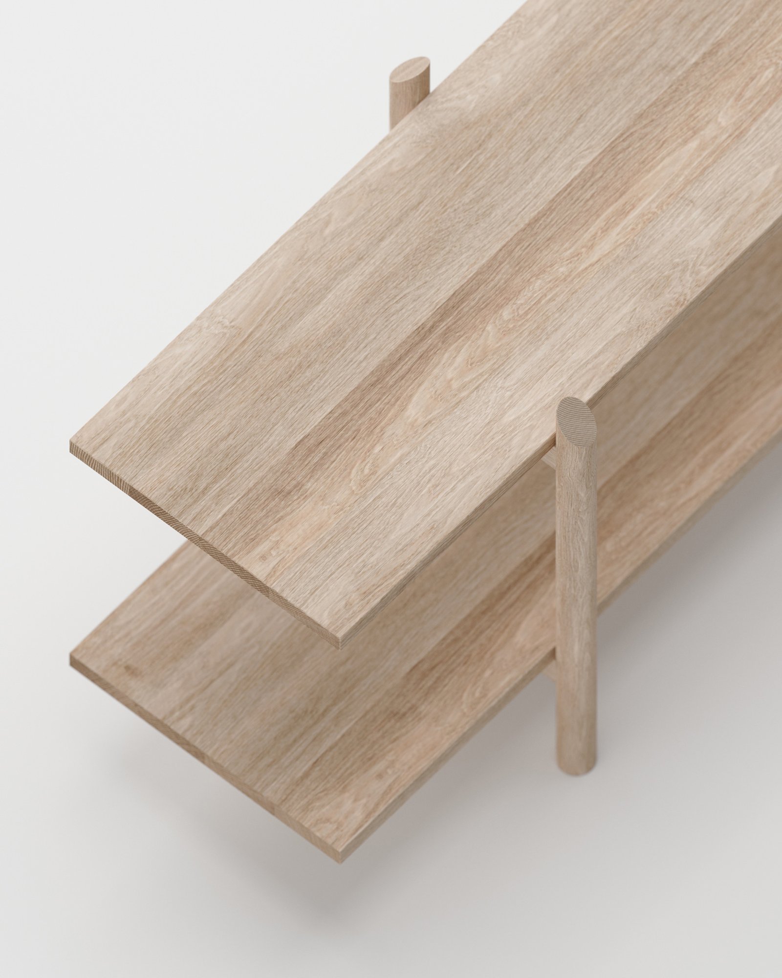 woode details of pilotis.