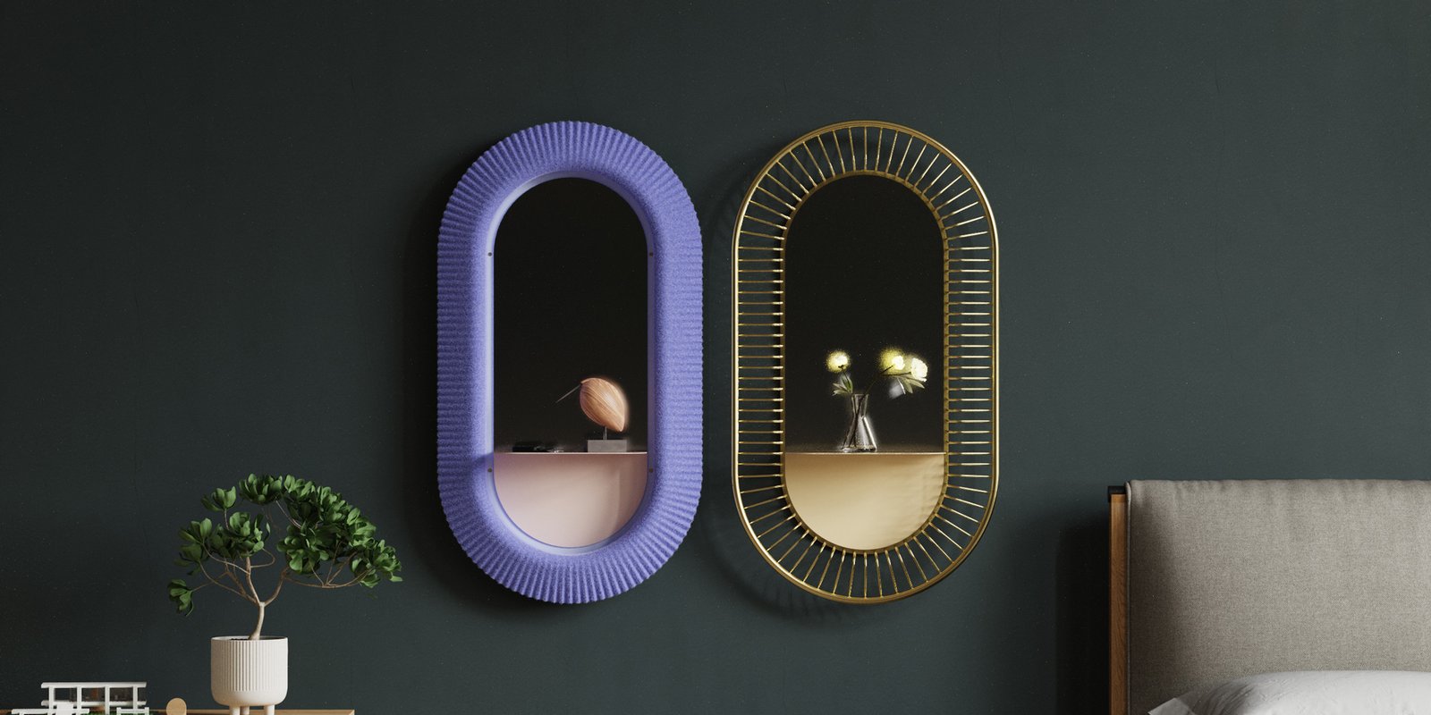 sol & mani 1 sol&mani sont deux miroirs inspirés par la mythologie scandinave.