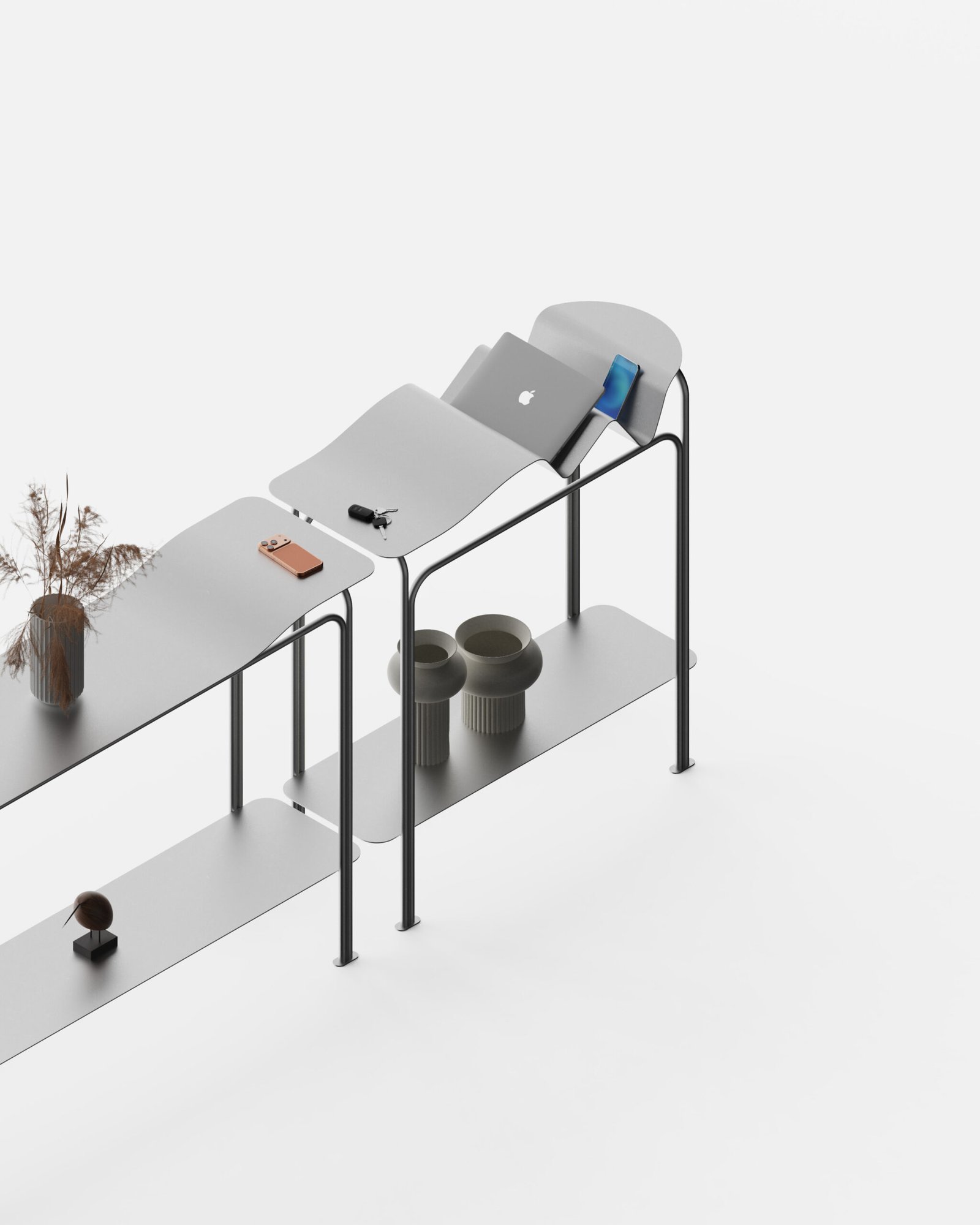 détail de la troisième console platô.