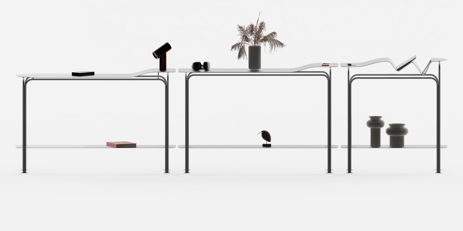 plato est une série de consoles contemporaine et design par alix videlier design studio.