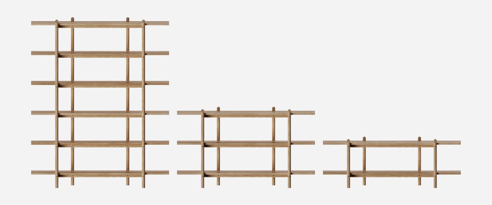 pilotis is composed by 3 different shelves.